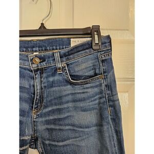 Rag & Bone The Dre Slim Boyfriend Jeans Distressed Denim Size 28